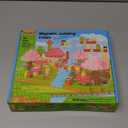 Coodoo Magnetic Blocks - Build Mine Magnet World Cherry Blossom Set, Magnetic Tiles Building STEM Toys for Boys & Girl Kids Toddler Toys for 3+ Years Old (Small)