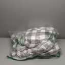 BEDELITE Sherpa Fleece Blankets King Size - Grey and White Buffalo Plaid Christmas Blanket, Super Soft Cozy Warm Thick Winter Blanket for Couch and Bed, 108" x 90"