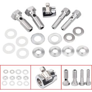 Motorcycle Breather Bolts Set 1/2x13-1-3/4 Bolts and 3/8 x 16-1-3/4 Coarse for Harley Sportster 883 1200 Dyna