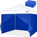 MASTERCANOPY Pop-up Canopy Sidewall Kit, 3 Sidewalls & 1 Doorwall Only, Excluding top and Frame (Blue)