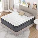 Full Size Mattress 12 Inch, Hybrid Full Bed Mattress with Gel Memory Foam and Pocketed Springs, Pressure Relief & Firm Feel, Bed in a Box, CertiPUR-US
