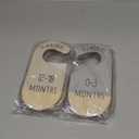 Baby Closet Dividers, Hanging Wooden Double-Sided Nursery Decor Closet Dividers for Baby Clothes, Baby Clothes Dividers for Newborn to 24 Months Size Clothes