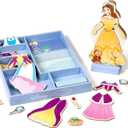 Melissa & Doug Disney Belle Magnetic Dress-Up Wooden Doll Pretend Play Set (30+ pcs)