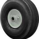 105-3471 Front Wheel and Tire Assembly Replacement for Toro 105-3471 - Compatible with TimeCutter & Exmark Quest Z-Turn Mowers 4.10x3.50-4 Tire, 3/4" ID Axle 4-1/4" Hub Length Grease Zerk - 1 Pack