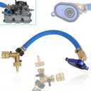 6.0L Oil Cooler Flush Kit With "T" Port and Aluminum Anodize Adapter VT365 VT275 replacement for 2003-2010 Ford