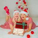 Ferreve 1290 Pcs Christmas Beads Assorted Crystal Rondelle Light Beads for Jewelry Making AB Beads Faceted Glass Beads with Bead Assortments for DIY Necklace Bracelet Earring Crafts(Retro Color)