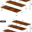 Wooden Display Stand Riser, 3 Tier Perfume Organizer Stand Cupcake Stand Holder, Tiered Display Stand Risers Display Shelf for Home and Shop (White, 4 pcs)