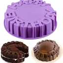 8 inch Happy Birthday Cake Mold Pan Birthday Party Birthday Cake Baking Silicone Mold