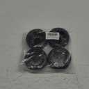80mm/3.14" Rubber Tires & Plastic Wheel Rims 2.2 Inch 12mm Hex Hub Compatible with 1/10 HPI WR8 Off-Road Rally 1/14 WLtoys 124019 144001 1/16 Redcat Volcano RC Buggy (Black)