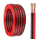 16 Gauge Wire 2 Conductors Copper Wire, 16 AWG Battery Cable Oxygen Free Copper Wire for Solar Panel, Automotive, Trailer, RV and Speaker (16 Gauge 100FT) (Multicolored)