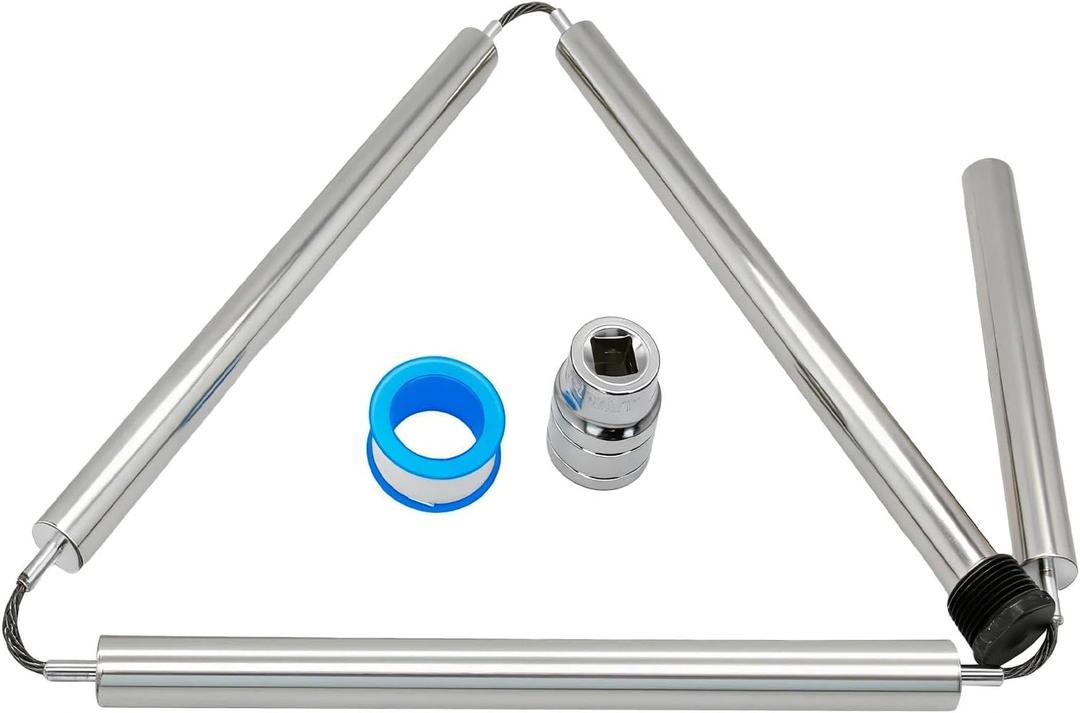 44" Flexible Magnesium Anode Rod for Water Heaters, 3/4" NPT Thread Compatible with AO Smith, Rheem, GE, Reliance, Richmond, Kenmore & State