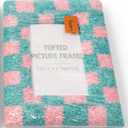 Textured Picture Frame, Fits 4x6 Photos, 2-Pack, Pink & Green