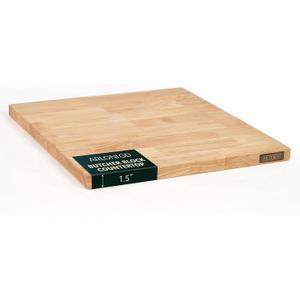 Hevea Butcher Block Countertop, 25"×24"×1.5" Unfinished Wood Table Top | Solid hevea wood top for kitchen counters, desks, shelves, islands, and DIY projects; easy to cut, finish, and maintain.