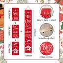 "Oh Come Let Us Adore Him" Christmas Porch Sign  7.8" x 47.2" Rustic Farmhouse Welcome Sign for Front Door, Porch, Patio, or Wall, Indoor/Outdoor Vertical Holiday Decor