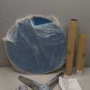 BTEXPERT Aluminum Indoor Outdoor 23.75" Round Restaurant Bar Height 45" Table flip top, Patio Stainless Steel Silver Furniture 25.75" Base