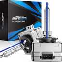 Marsauto D3S HID Bulbs, 66340 42403 42302 35W Xenon Bulb, D3S 8000K White Blue, Up to 500% Brightness, Pack of 2