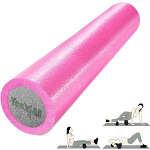 Yes4All High-Density EPP Round Back Roller Foam, Exercise Foam Roller for Yoga, Pilates & Stretching - 36 inch