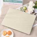 Seorsok Compatible with New MacBook Air 13.6 inch Case M5 M4 M3 M2 2026 2025-2022 Release A3449 A3240 A2681 A3113,Elegant Leather Plastic Hard Case with Keyboard Cover,Beige Woven No Logo Cutout