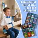 Trading Card Binder Sleeves, Baseball Holder Fit for Standard Size Sport Cards, 3 Ring Binder (Black) (100PCS)