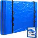 TICONN Mattress Bags for Moving, Heavy Duty King Mattress Cover Storage Bag with Full-Around Handle and Adjustable Buckles (Blue, King)