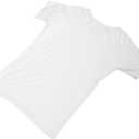 PartyKindom Men's Neck Sweat Absorbing Mesh Vest Breathable Undershirt with Integrated Armpit Pads for Comfort and Control for Layering Casual Wear White