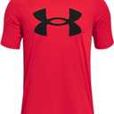 Under Armour Boys' Tech Hybrid Printed Fill Short-Sleeve T-Shirt (X-Large, Red (600)/Black)