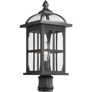 Darkaway Large Outdoor Post Lights Lamp Posts Outdoor Lighting, 21.7inch Waterproof Aluminum Post Lights Exterior Light Fixtures with Glass,Overside Fence Pole Lights for Porch Yard Patio Garage