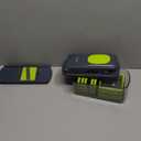 Ourokhome Food Chopper Manual Hand with Container, Mandolin Vegetable Slicer Onion Dicer with 8 Blades, Veggie Shredder for Potato, Tomato, Essential Kitchen Gadgets (8 in 1, Gray) (Green)