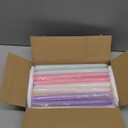 MTLEE 32 Pcs Long Taper Candlestick Bulk 10 Inch Colorful Tapered Candle Smokeless Unscented Candlestick Paraffin Wax with Cotton Wick for Dinner Wedding Party Church Home Decor (Macaron)