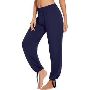 WiWi Womens Pajama Pants Lightweight Bottom Soft Viscose from Bamboo Loungwear Yoga Pants for Women, Size L