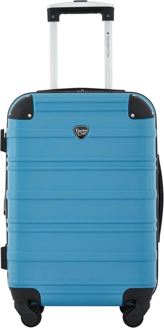 Travelers Club Phoenix Luggage, Blue Moon, 22-Inch Carry-On