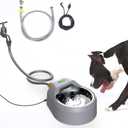 Dog Water Bowl Dispenser Auto Filling Water Fountain Connects to Garden Hose, Water Faucet (Fountain)