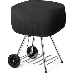 Cover for Outdoor 18 Inch Charcoal Grill, Grill Cover Fits Most Walk-a-Bout Charcoal Grills Within 21.5 * 21.5 * 14.5 in, Water-Resistant Oxford Fabric