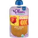 Plum Organics Stage 2, Organic Baby Food, Peach, Banana and Apricot, 4.0 Oz, New Look, (EXP 09/19/26)