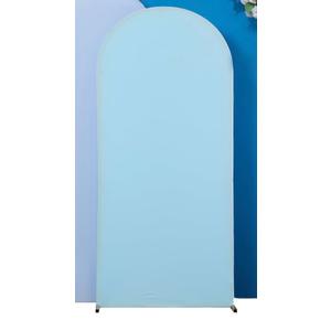 Gradient Blue Arch Backdrop Cover 6FT Arch Covers Stretchy Backdrop Set of 1, Party Arch Cover Spandex Fitted Under The Sea Fabric Arch Covers for Baby Shower Birthday Wedding Decoration