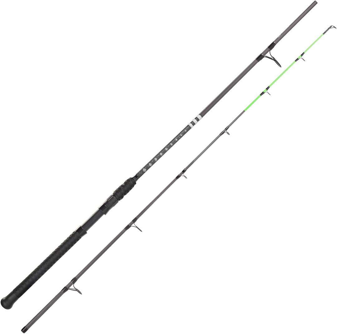 KastKing Kong Saltwater & Freshwater Fishing Rod, Powerful, Lightweight S-Curve Graphite Rod Blanks, Nano Resin Technology, Stainless-Steel Double-Foot Guides w/Titanium Oxide Rings, Non-Slip Handles A: Spin 10'/Mh Power/Fast(2pcs)