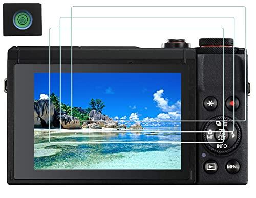 HUIPUXIANG G7 X Mark III Screen Protector for Canon PowerShot G7X Mark III mark3 Digital Camera (for accessories), LCD Tempered Glass Film 0.3mm High Definition 9H Hardness