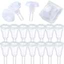 Geiserailie 15 Pack Condom External Catheter for Men External Male Urinary Catheter for Incontinence Supplies, Self Adhering Style(32 mm)