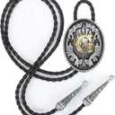 Bolo Tie for Men - Western Bolo Ties Alphabet Initial Letter ABCDJMR to Z - Western Cowboy Bolo Tie for Women Cowgirl