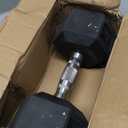 CAP Barbell 30 LB Rubber Coated Hex Dumbbell Hand Weight with Padded Grip - Pair | Comfort Grip