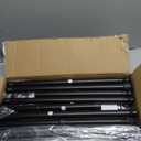 Corner Shower Caddy Tension Pole Adjustable 29124 Inch, 4 Tier Rustproof Shower Organizer Shelf Rack, Quick Installation Bathroom Storage Shower Caddy Corner Pole, Black