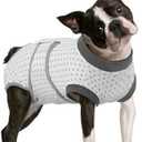 FUAMEY Dog Recovery Suit Male,Dogs Surgery Neuter Suits Puppy Spay Shirts for Female Protect Dog's Skin Anti Licking Abdominal Wounds Doggie Onesie Pet Bodysuit Alternative to Cone Polka Dot M