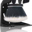Detail Factory - Curveball XL Synthetic Brush - Ultra Soft Bristles, Comes with Storage Rack, Covers Large Area Inside or Outside Vehicles - Black Ice (White)