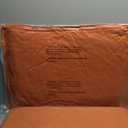 Easy-Going Waterproof Patio Chair Cushion Back 19x16 in + Seat 19x19x3 in Non-Slip Outdoor Seat Cushion with Zipper and Handle Orange