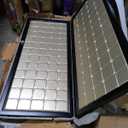 HomeRoots1 x 59" x 67" Gold Wood & Fabric Screen Room Divider