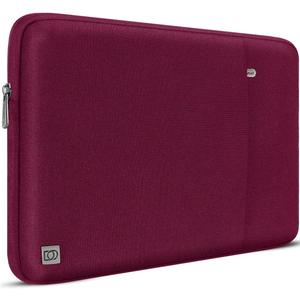 DOMISO Laptop Case Laptop Sleeve Cover Compatible with 15 inch MacBook Air M4/A3241 2025, M3/A3114,M2/A2941,15 inch MacBook Pro A1990 A1707,Compatible with Dell XPS 15 Plus with Pocket, Wine