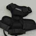 rabbitgoo Cat Harness and Leash for Walking, Escape Proof Soft Adjustable Vest Harnesses for Cats, Easy Control Breathable Reflective Strips Jacket, Black, XS