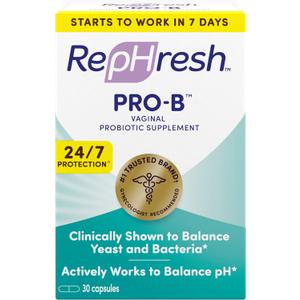 RepHresh Pro-B Probiotic Supplement for Women, 30 Oral Capsules (30 Count (Pack of 1))
