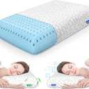 Memory Foam Pillows, Bed Pillow for Side,Back and Stomach Sleepers,Neck Pillow for Sleeping with Removable and Machine Washable Cover, Standard Size (1 Pack) 7.09*7.09*16.14