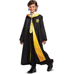 Harry Potter Robe, Official Hogwarts Wizarding World Costume Robes, Deluxe Kids Size Dress Up Accessory (Medium (7-8))